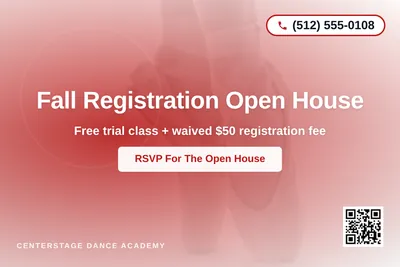 Modern Gradient · Radial Burst: Fall Registration Open House