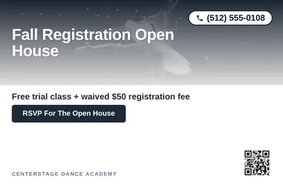 Modern Gradient · Top-Down Fade: Fall Registration Open House