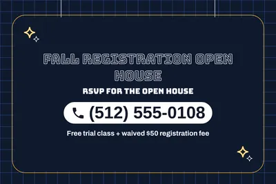 Neon night · Phone Billboard: Fall Registration Open House