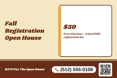 Retro 70s · Checklist: Fall Registration Open House