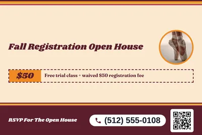 Retro 70s · Coupon: Fall Registration Open House