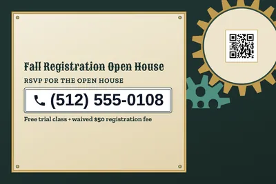 Steampunk · Phone Billboard: Fall Registration Open House