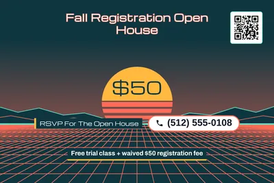 Synthwave · Big Offer: Fall Registration Open House