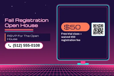 Synthwave · Checklist: Fall Registration Open House