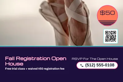 Synthwave · Photo Hero: Fall Registration Open House