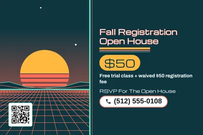 Synthwave · Split: Fall Registration Open House