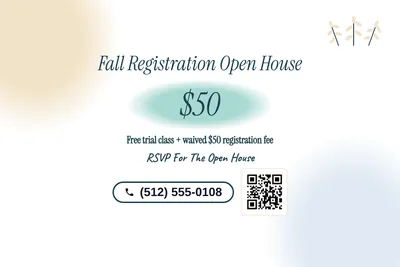Soft watercolour · Big Offer: Fall Registration Open House