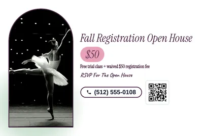 Soft watercolour · Checklist: Fall Registration Open House
