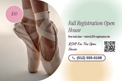 Soft watercolour · Photo Hero: Fall Registration Open House
