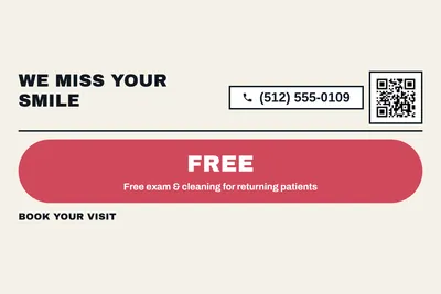 Bauhaus · Offer Menu: We Miss Your Smile