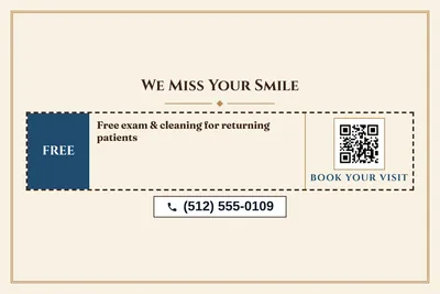 Classic · Coupon: We Miss Your Smile