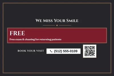 Classic · Offer Menu: We Miss Your Smile