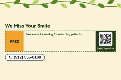 Jungle · Coupon: We Miss Your Smile