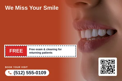Local Offer · Coupon: We Miss Your Smile