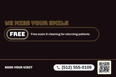 Neon night · Offer Menu: We Miss Your Smile