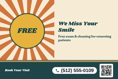 Retro 70s · Big Offer: We Miss Your Smile