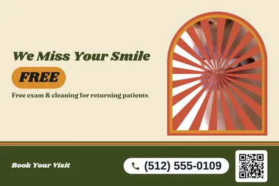 Retro 70s · Photo Frame: We Miss Your Smile