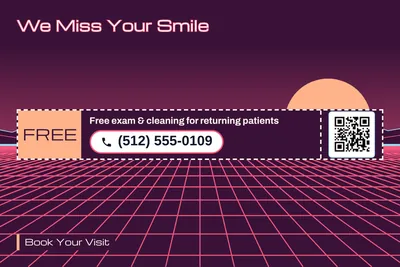 Synthwave · Coupon: We Miss Your Smile