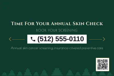 Art deco · Phone Billboard: Time For Your Annual Skin Check