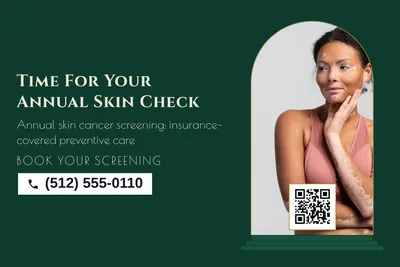 Art deco · Photo Frame: Time For Your Annual Skin Check