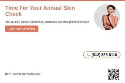 Clean Photo · Circle Photo Accent: Time For Your Annual Skin Check