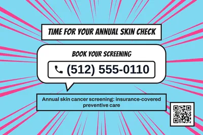 Comic pop · Phone Billboard: Time For Your Annual Skin Check