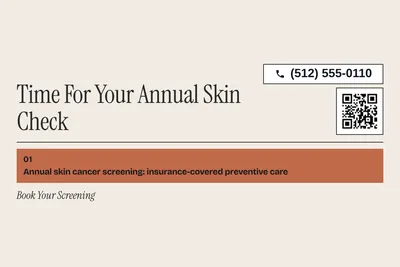 Contemporary · Offer Menu: Time For Your Annual Skin Check