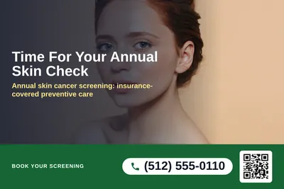 Local Offer · Photo Overlay: Time For Your Annual Skin Check