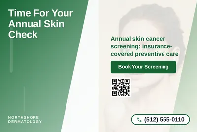 Modern Gradient · Diagonal Split: Time For Your Annual Skin Check