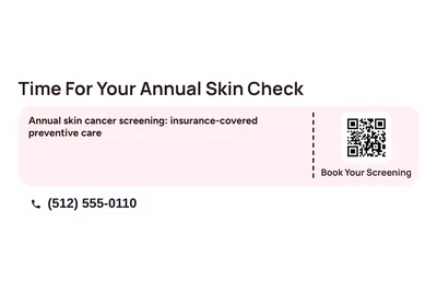 Modern · Coupon: Time For Your Annual Skin Check