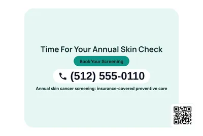 Modern · Phone Billboard: Time For Your Annual Skin Check