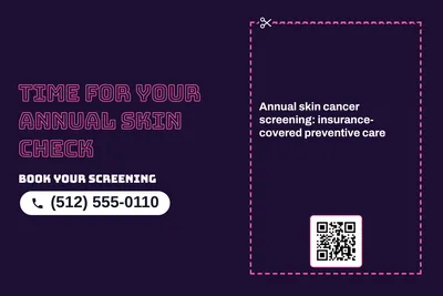 Neon night · Coupon: Time For Your Annual Skin Check