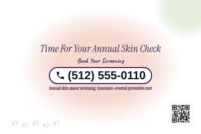 Soft watercolour · Phone Billboard: Time For Your Annual Skin Check