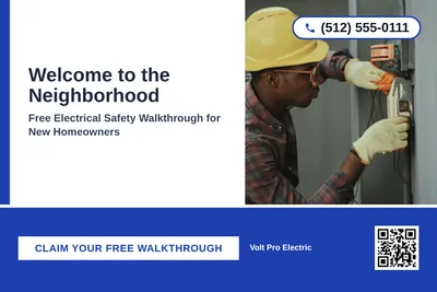 Bold Color Block · Bottom Bar: Welcome to the Neighborhood