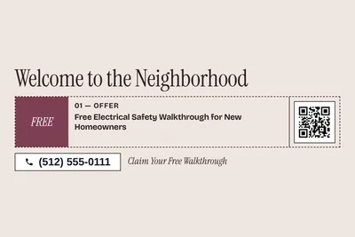 Contemporary · Coupon: Welcome to the Neighborhood