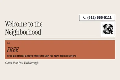 Contemporary · Offer Menu: Welcome to the Neighborhood