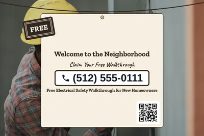 Kraft and stamp · Phone Billboard: Welcome to the Neighborhood
