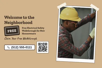 Kraft and stamp · Photo Frame: Welcome to the Neighborhood