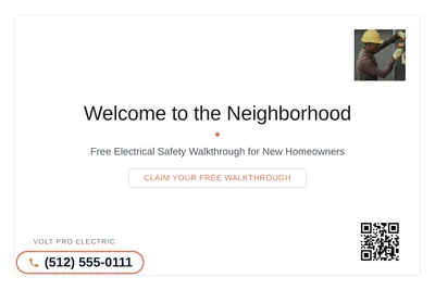 Minimal White · Card Inset: Welcome to the Neighborhood
