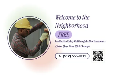Soft watercolour · Photo Frame: Welcome to the Neighborhood