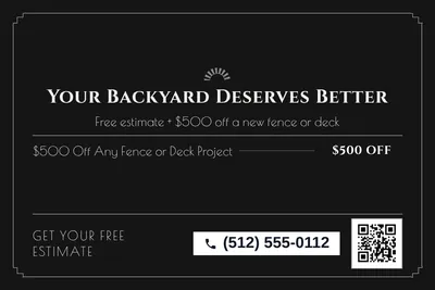 Art deco · Offer Menu: Your Backyard Deserves Better