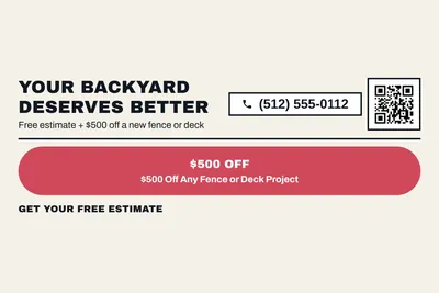 Bauhaus · Offer Menu: Your Backyard Deserves Better