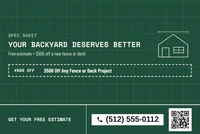 Blueprint · Coupon: Your Backyard Deserves Better
