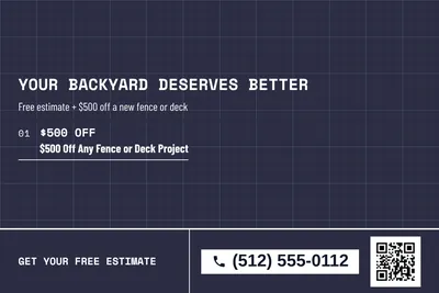 Blueprint · Offer Menu: Your Backyard Deserves Better