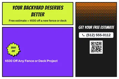 Comic pop · Offer Menu: Your Backyard Deserves Better