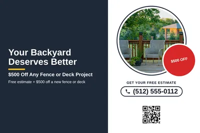 Local Offer · Split Panel: Your Backyard Deserves Better