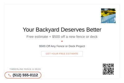 Minimal White · Card Inset: Your Backyard Deserves Better
