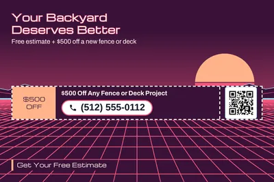 Synthwave · Coupon: Your Backyard Deserves Better