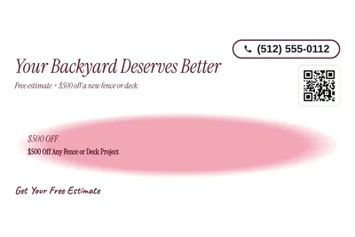 Soft watercolour · Offer Menu: Your Backyard Deserves Better