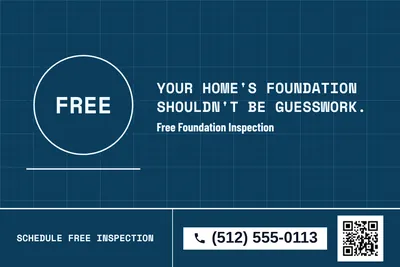 Blueprint · Big Offer: Your Home's Foundation Shouldn't Be Guesswork.